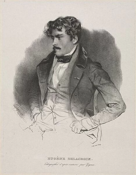 Eugene Delacroix. Creator: Jean Francois Gigoux (French, 1806-1894)