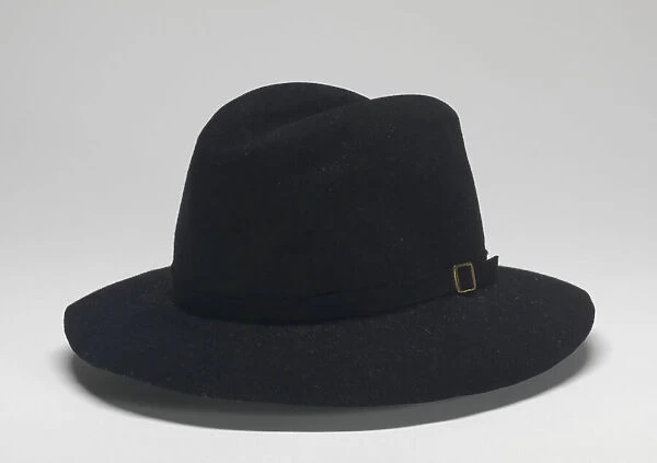 Fedora worn by Michael Jackson during Victory tour, 1984. Creator: Maddest Hatter