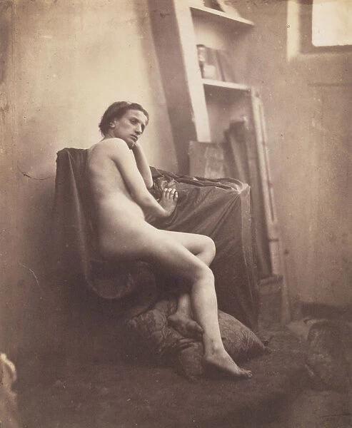 [Female Nude in Studio], 1856-59. Creator: Frank Chauvassaigne