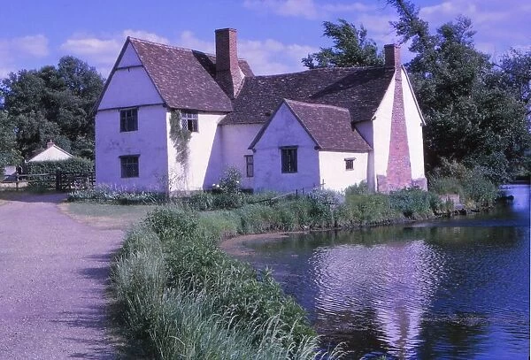 Flatford Mill, Painted by Constable, East Bergholt, Suffolk, England, 20th century. Artist: CM Dixon
