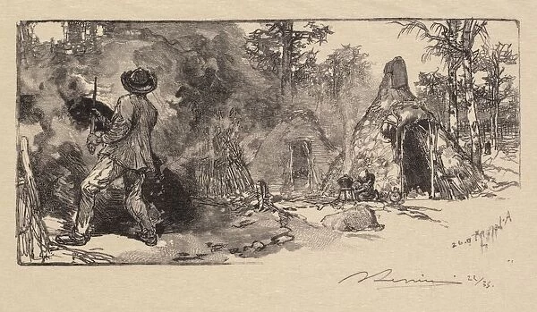 Fontainebleau Forest: Coalmen (La Foret de Fontainebleau: Les Charbonniers), 1890
