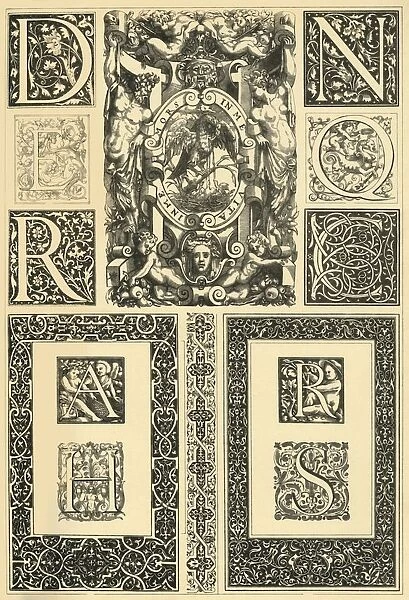 French Renaissance typographic ornaments, (1898). Creator: Unknown