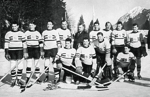 Great Britain ice hockey team, Winter Olympic Games, Garmisch-Partenkirchen, Germany, 1936