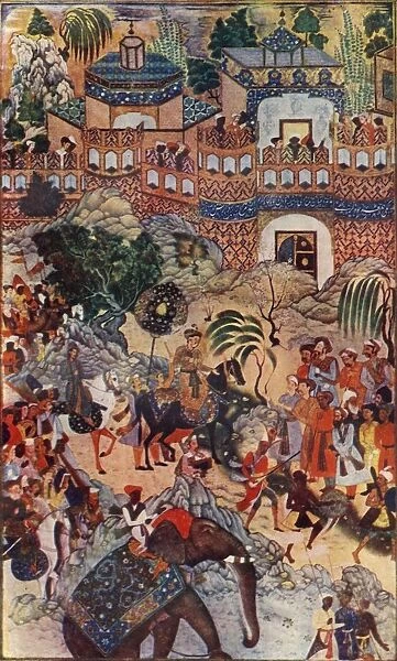 The Great Emperor Akbar Enters His City in State, 1572, (1590-1595), (c1930). Creator