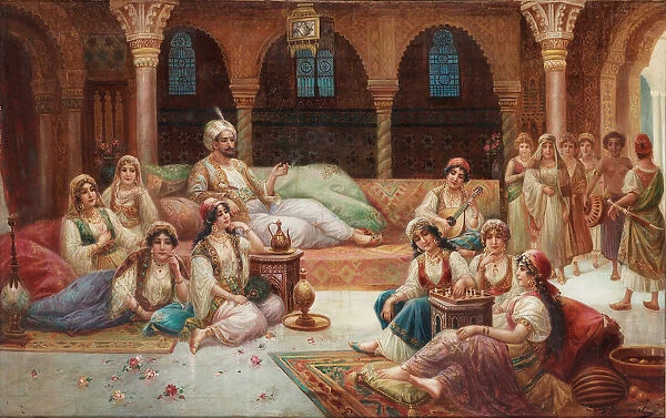 in a Harem. Artist: Delincourt, J. G. (active Mid of 19th cen. )