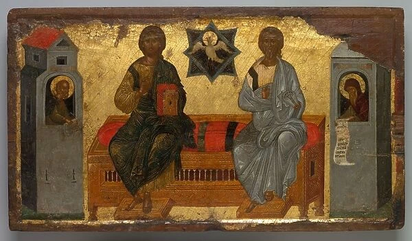 Icon of the New Testament Trinity, c. 1450. Creator: Unknown