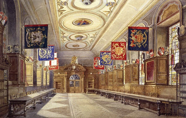 Interior of Stationers Hall, London, 1890. Artist: John Crowther