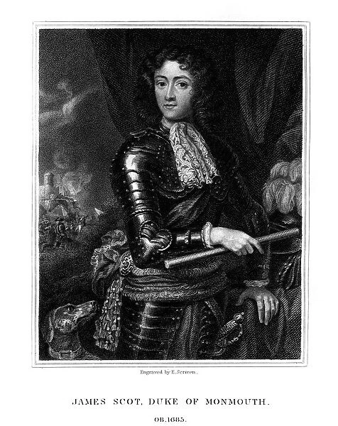 James Scott, 1st Duke of Monmouth, recognized by some as James II of England, (1826). Artist: E Scriven