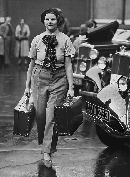Joan Weekes, 1934 R. A. C. Rally. Creator: Unknown