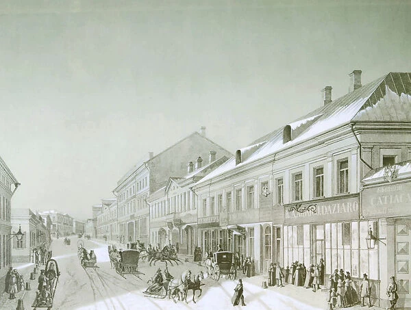 Kuznetsky Most, Moscow, Russia, 1840s