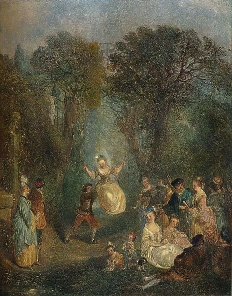 L Escarpolette, c1710. Artist: Jean-Antoine Watteau