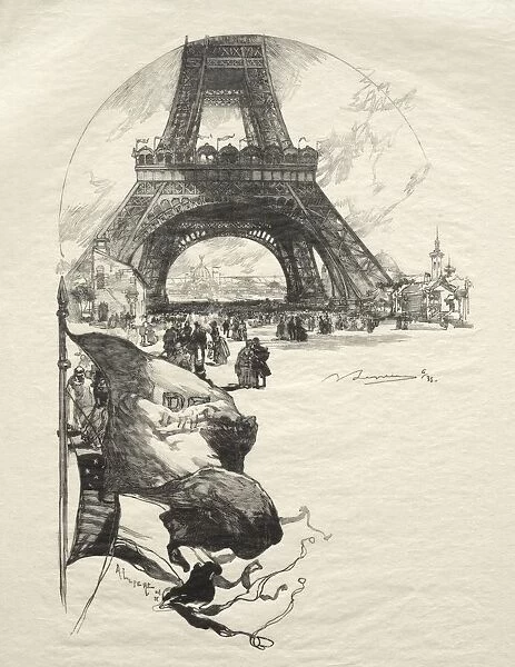 La Tour Eiffel. Creator: Auguste Louis Lepere (French, 1849-1918)