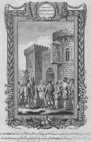 Lady Bruce, Sister of Robert Bruce, King of Scotland, confined in a Cage, c1787