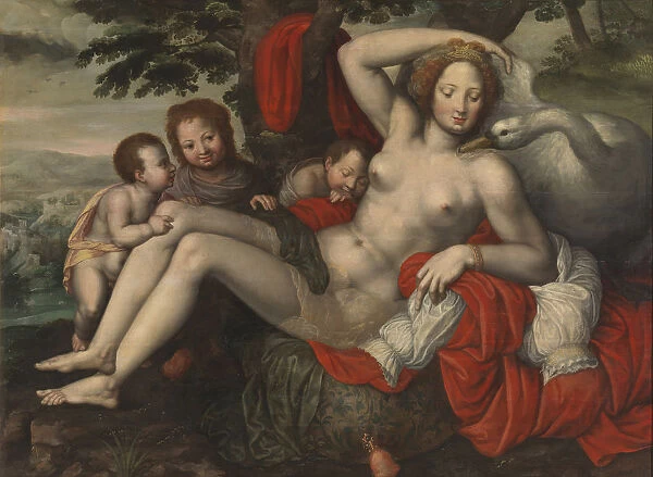 Leda and the Swan, Mid of 16th century. Artist: Pencz, Georg (1500  /  02-1550)