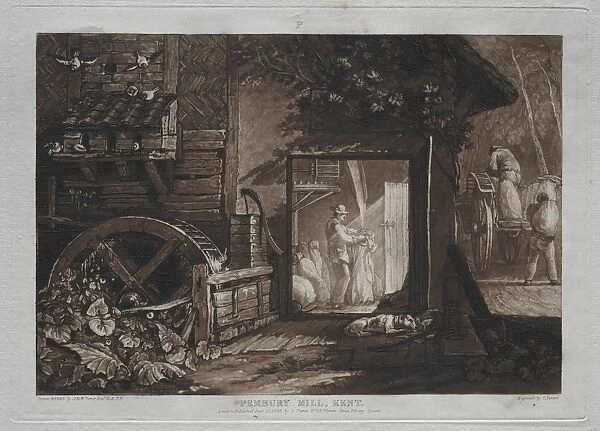 Liber Studiorum: Pembury Mill, Kent. Creator: Joseph Mallord William Turner (British, 1775-1851)