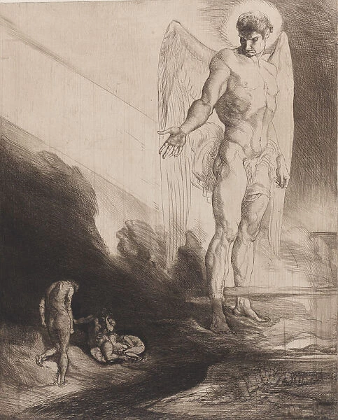Lucifer Abandons Cain to his Fate, from Eight Etchings on Byrons Cain, 1919-1920