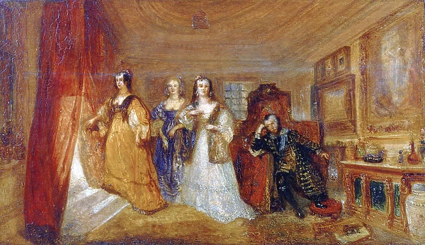 Lucy, Countess of Carlisle, and Dorothy Percys Visit to their Father Lord Percy... c1831. Artist: JMW Turner