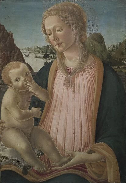 Madonna and Child, c. 1475-1480. Creator: Francesco Botticini (Italian, c. 1446-1497)