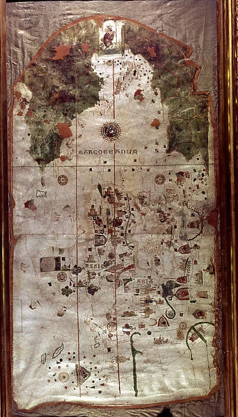 Map of Spain, 1500, work by the Spanish cartographer and pilot Juan de la Cosa