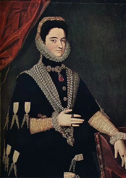 Marie of Austria - Empress of Germany, 1528-1603, 16th century, (1910). Artist: Juan Pantoja de la Cruz