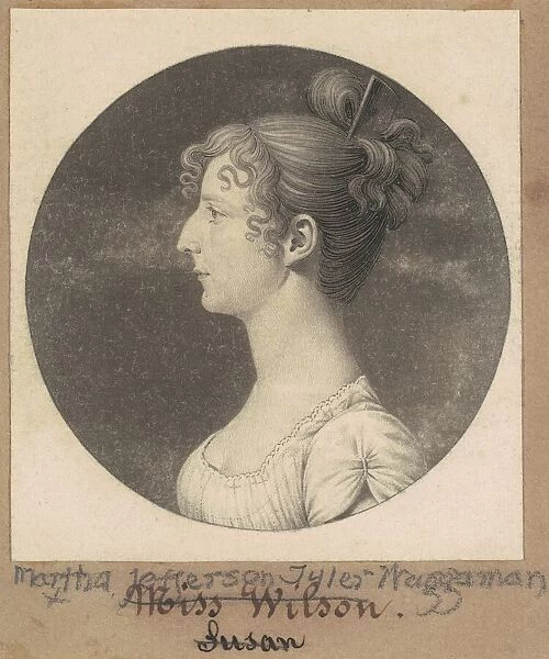 Martha Jefferson Tyler Waggaman, 1808. Creator: Charles Balthazar Julien Fé