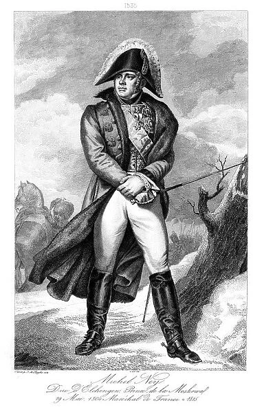 Michel Ney (1769-1815), Prince de la Moskowa, Duke of Elchingen and Marshal of France, 1839. Artist: Ruhiere