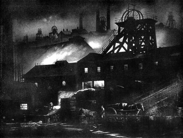 A mining centre, 1926. Artist: Edgar & Winifred Ward