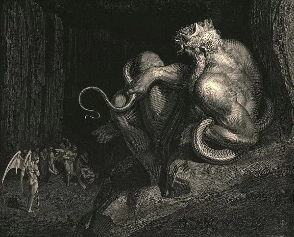 There Minos stands, c1890. Creator: Gustave Doré