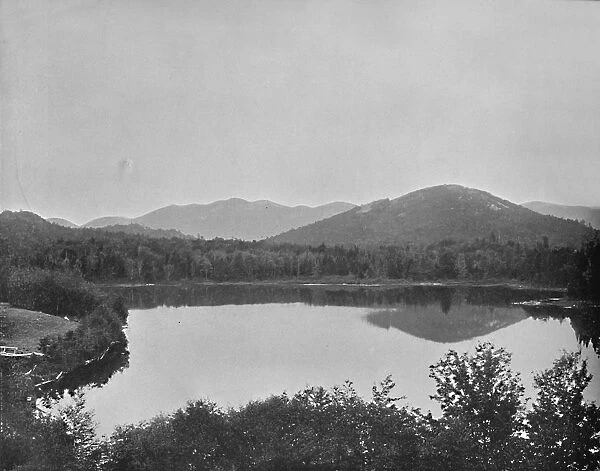 Mirror Lake, Adirondacks, New York, c1897. Creator: Unknown