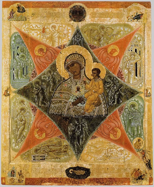 Mother of God of the Burning Bush, 16th century. Artist: Russian icon