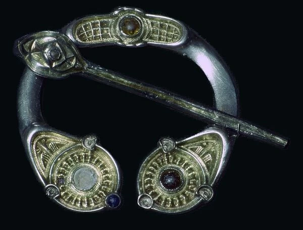 Pictish silver pennanular brooch, 8th century