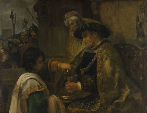 Pilate Washing His Hands, probably 1660s. Creator: Style of Rembrandt (Dutch, 17th century)