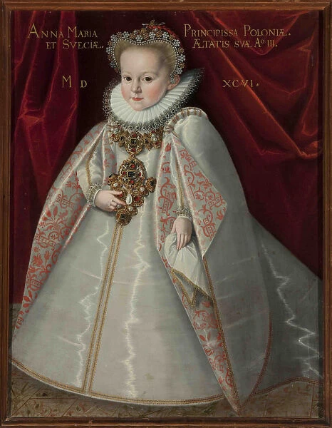 Portrait of Anna Maria Vasa (1593-1600), daughter of King Sigismund III of Poland