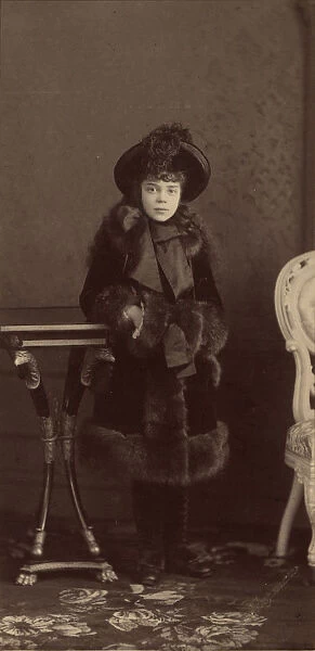 Portrait of Grand Duchess Xenia Alexandrovna of Russia (1875-1960), ca 1884