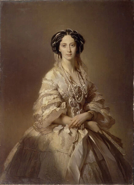 Portrait of Maria Alexandrovna (1824-1880), Empress of Russia. Artist: Makarov, Ivan Kosmich (1822-1897)