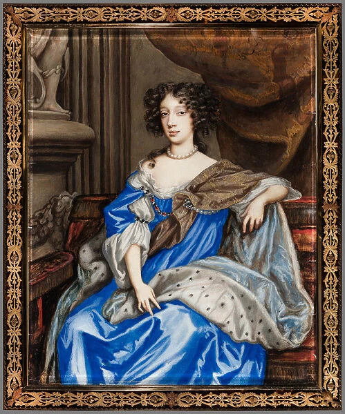 Portrait of Mary of Modena, c. 1673. Creator: Nicholas Dixon, Attributed to English, c
