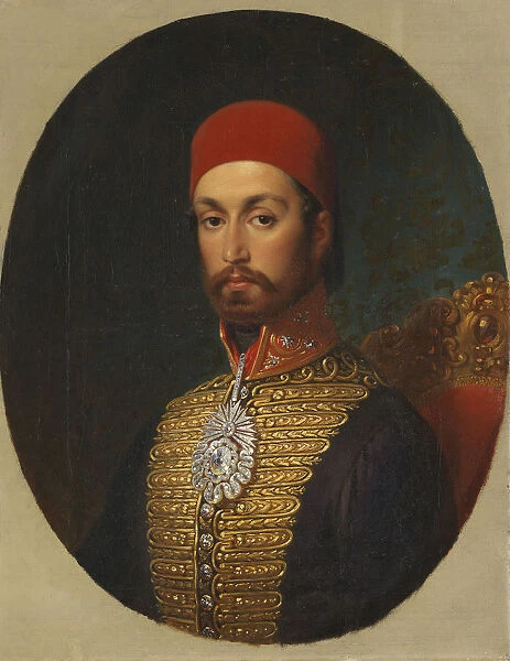 Portrait of Sultan Abdulmecid I, c. 1846. Artist: Cretius, Konstantin Johann Franz (1814-1901)