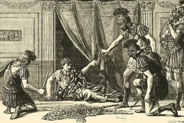 Praetorian Guards Haling Claudius as Imperator, 1890. Creator: Unknown