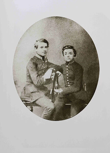 Pyotr Ilyich Tchaikovsky (left) and Vladimir Gerard (1839-1903). 29 May 1859, Petersburg, 1859