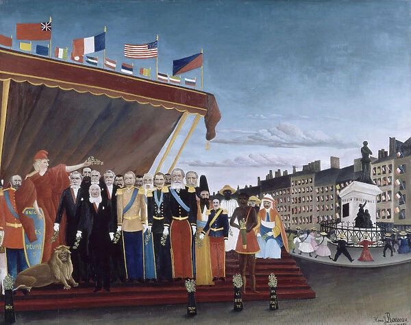 Representatives of Foreign Powers coming to Salute the Republic as a Sign of Peace, 1907