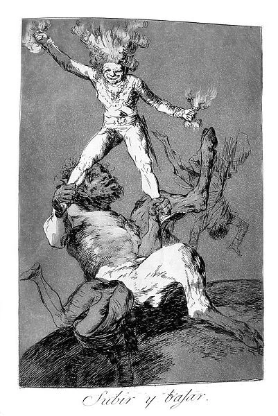 To rise and to fall, 1799. Artist: Francisco Goya