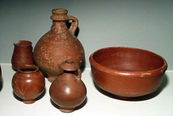 Roman pots from Reins, Terra Sigillata, France, 4th century