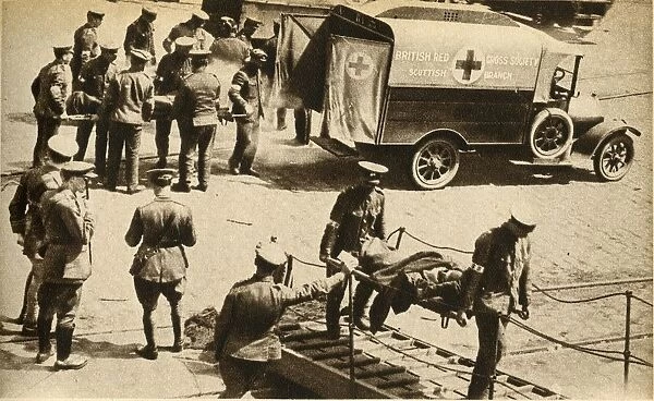 A Scene at a French port, First World War, 1914-1918, (1933). Creator: Robert Weston