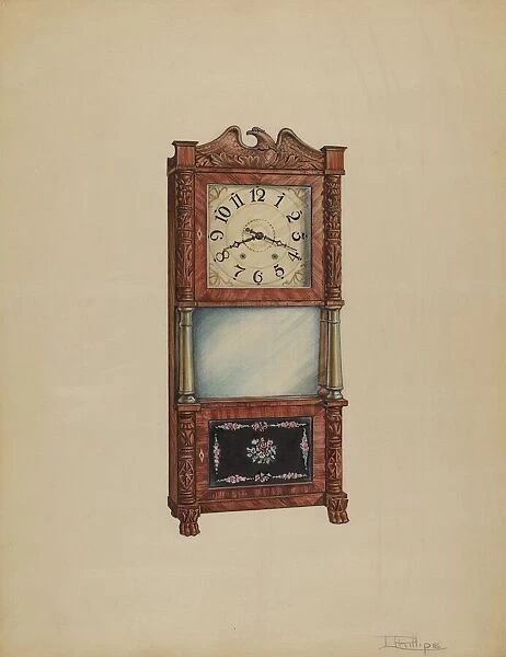 Shelf Clock, c. 1936. Creator: Lawrence Phillips