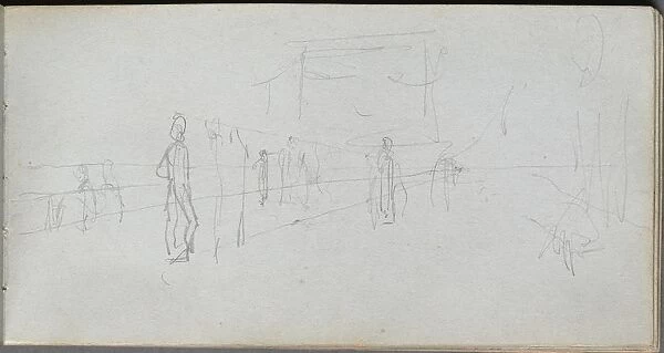 Sketchbook, page 40: Perspective Study. Creator: Ernest Meissonier (French, 1815-1891)