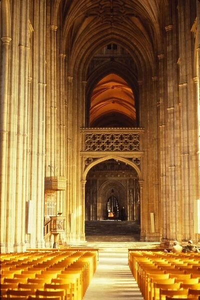 South Aisle in Canterbury Cathedral, Wngland, 20th century. Artist: CM Dixon