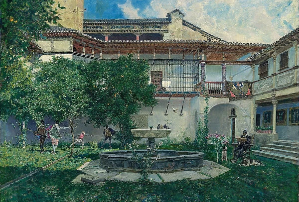 Spanish Courtyard, 1871