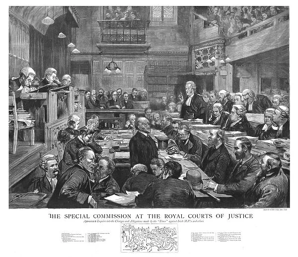 The Special Commission at the Royal Courts of Justice, 1888. Creator: Unknown