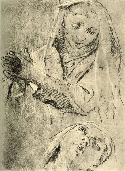 Studies of a Madonna, mid 18th century, (1928). Artist: Giovanni Battista Tiepolo