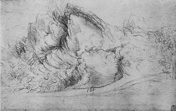 Study of Rock Formations, c1480 (1945). Artist: Leonardo da Vinci